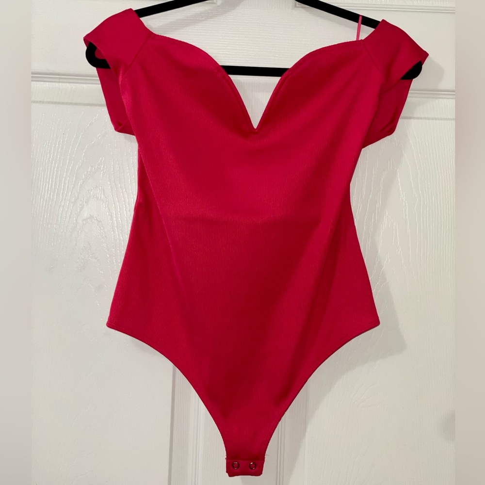 COPY - Express Bodysuit Off The Shoulder Thong Bodysuit